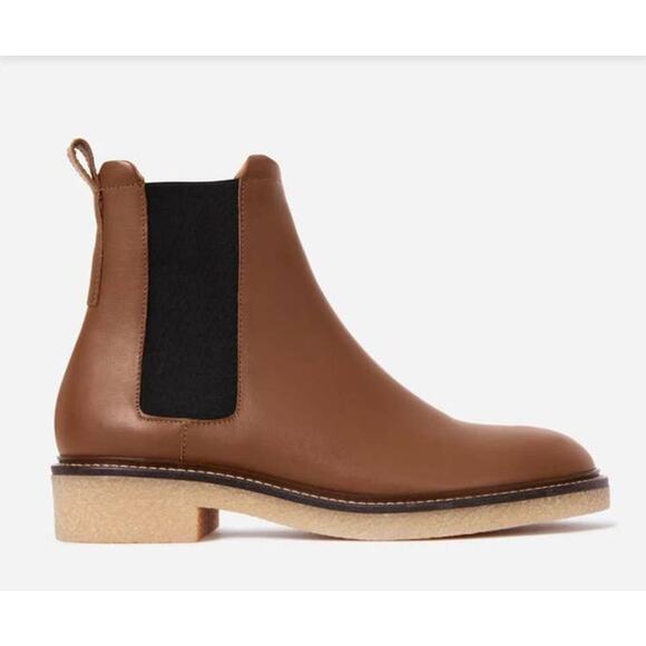 Everlane The Chelsea Boot in Tobacco Brown Woman Size 6 NWOT - Picture 2 of 11